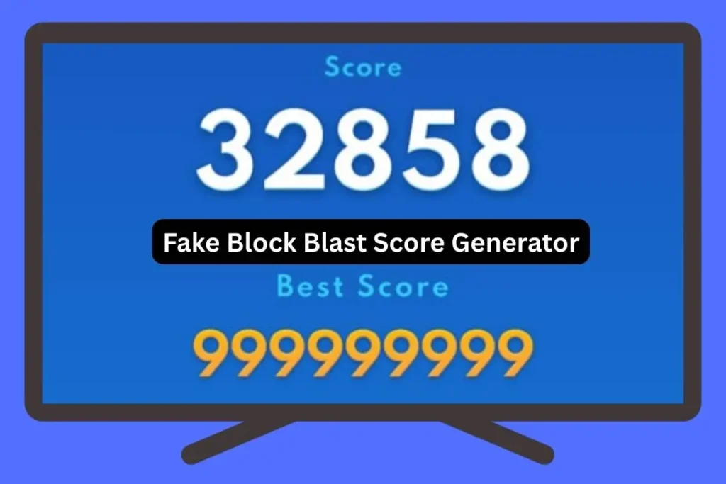 Block Blast generator showing custom score input with highest score options
