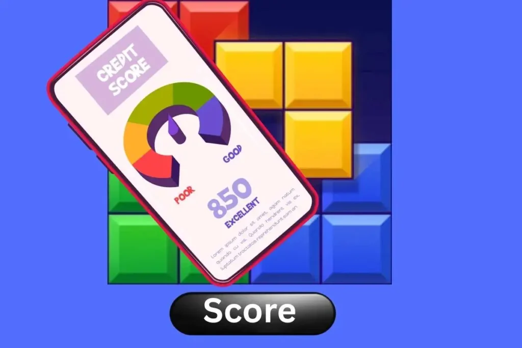Block Blast score generator displayed on mobile phone with responsive design
