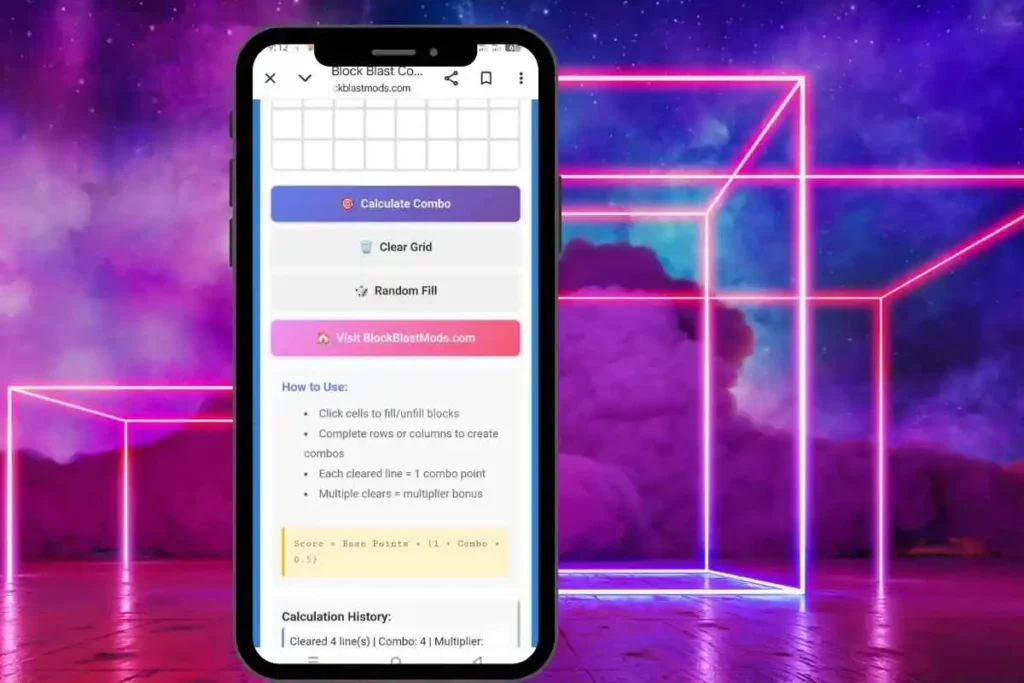 Block Blast clear grid button - Reset game board instantly