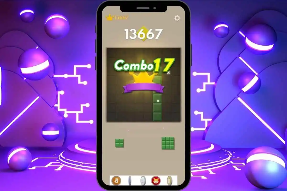 Block Blast Modded APK main gameplay interface with colorful blocks and grid