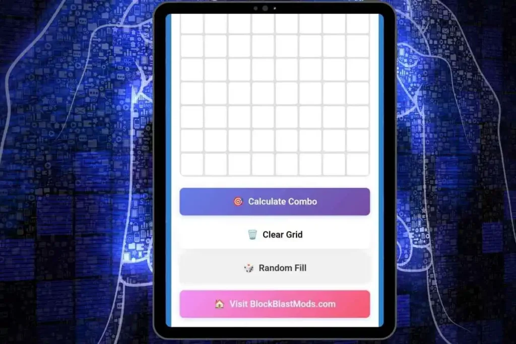 Block Blast random fill button - Generate test patterns instantly