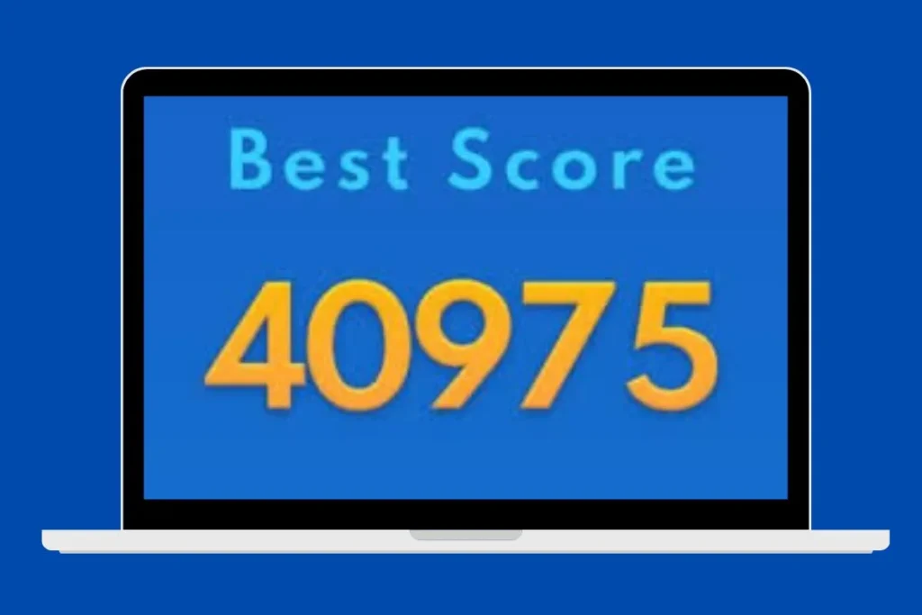Block Blast unlimited score feature showing 40,975 points with unlimited revives and 10x multiplier active in modded version