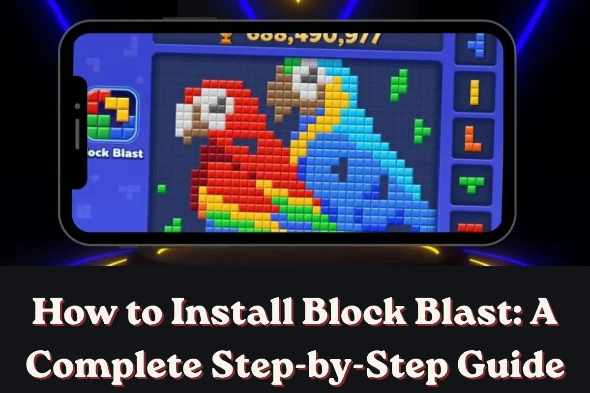 How to Install Block Blast: A Complete Step-by-Step Guide 1 Step by step screenshot showing how to install Block Blast game from Google Play Store on Android phone