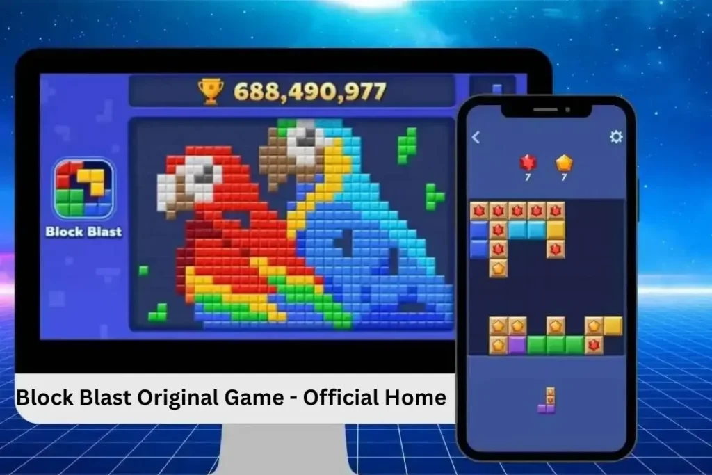 Block Blast original game home screen from Google Play Store by Hungry Studio